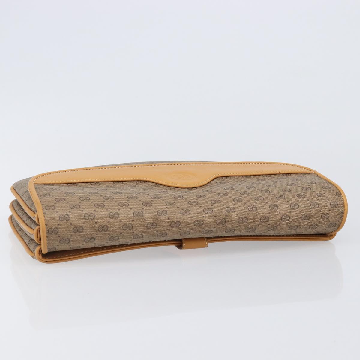 GUCCI Micro GG Supreme Shoulder Bag PVC Beige Gold 004 106 0024 Auth 200513