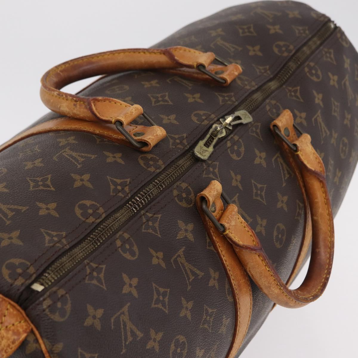 LOUIS VUITTON Monogram Keepall 50 Boston Bag M41426 LV Auth 200517