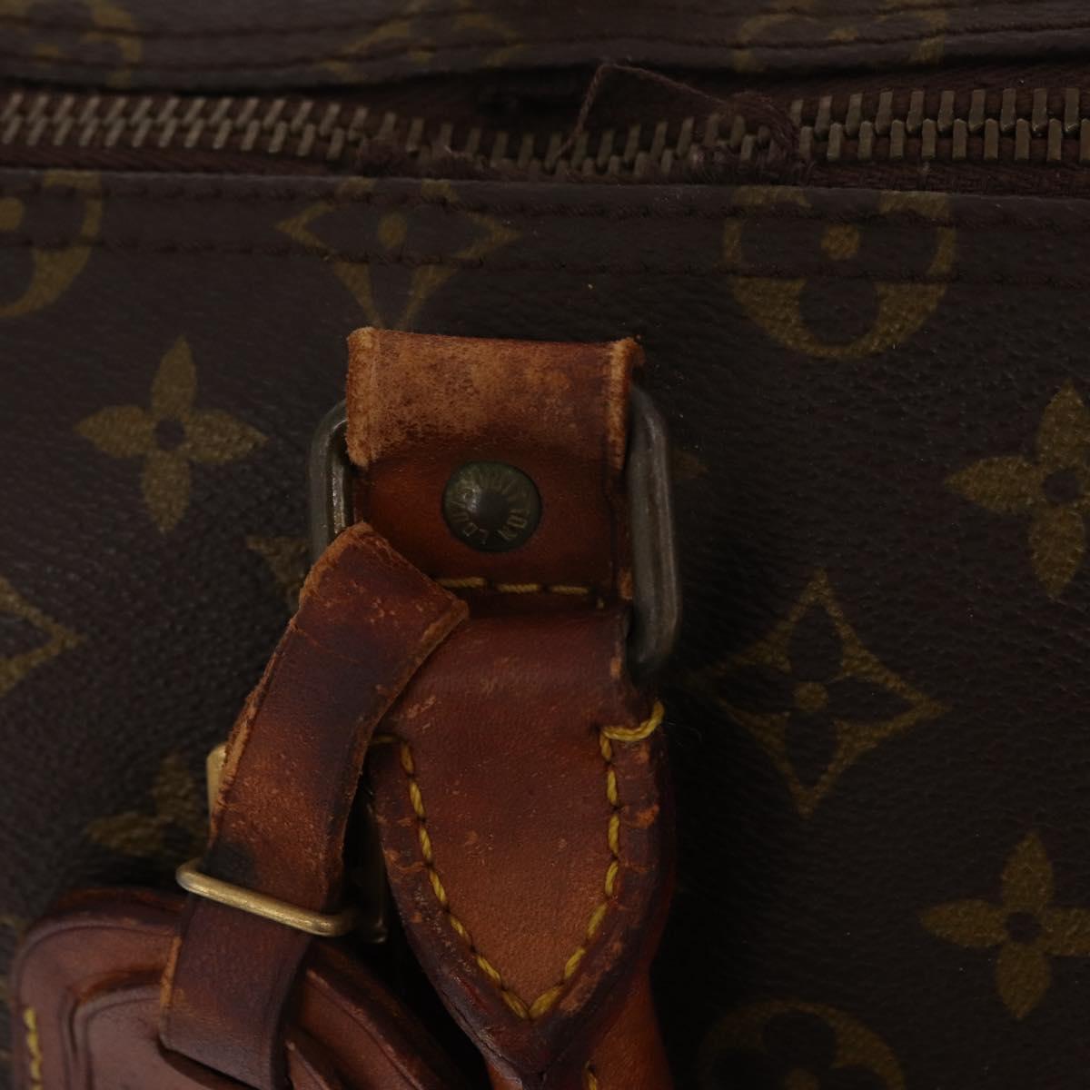 LOUIS VUITTON Monogram Keepall 55 Boston Bag M41424 LV Auth 200518