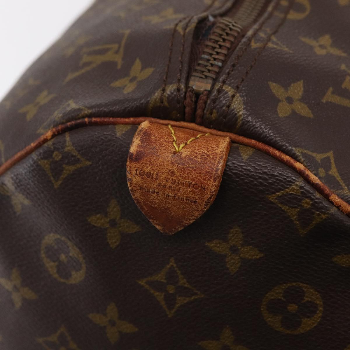 LOUIS VUITTON Monogram Keepall 55 Boston Bag M41424 LV Auth 200518