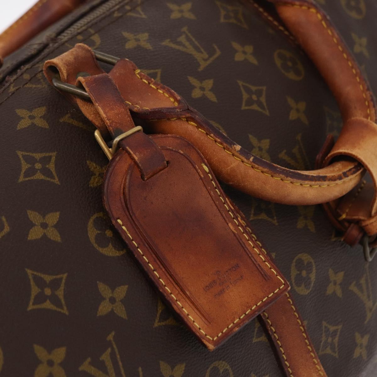 LOUIS VUITTON Monogram Keepall 55 Boston Bag M41424 LV Auth 200518