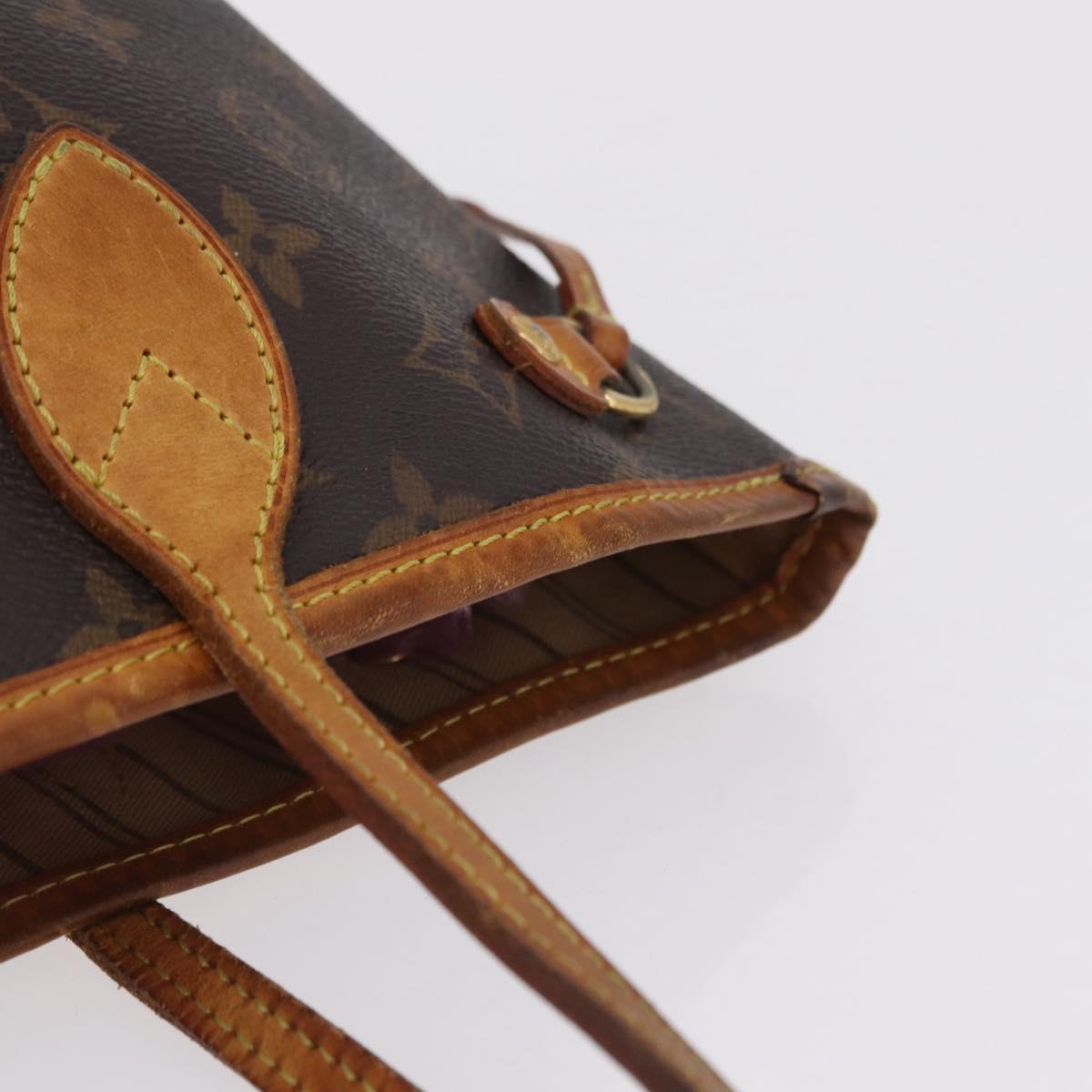 LOUIS VUITTON Monogram Neverfull PM Tote Bag M40155 LV Auth 200522