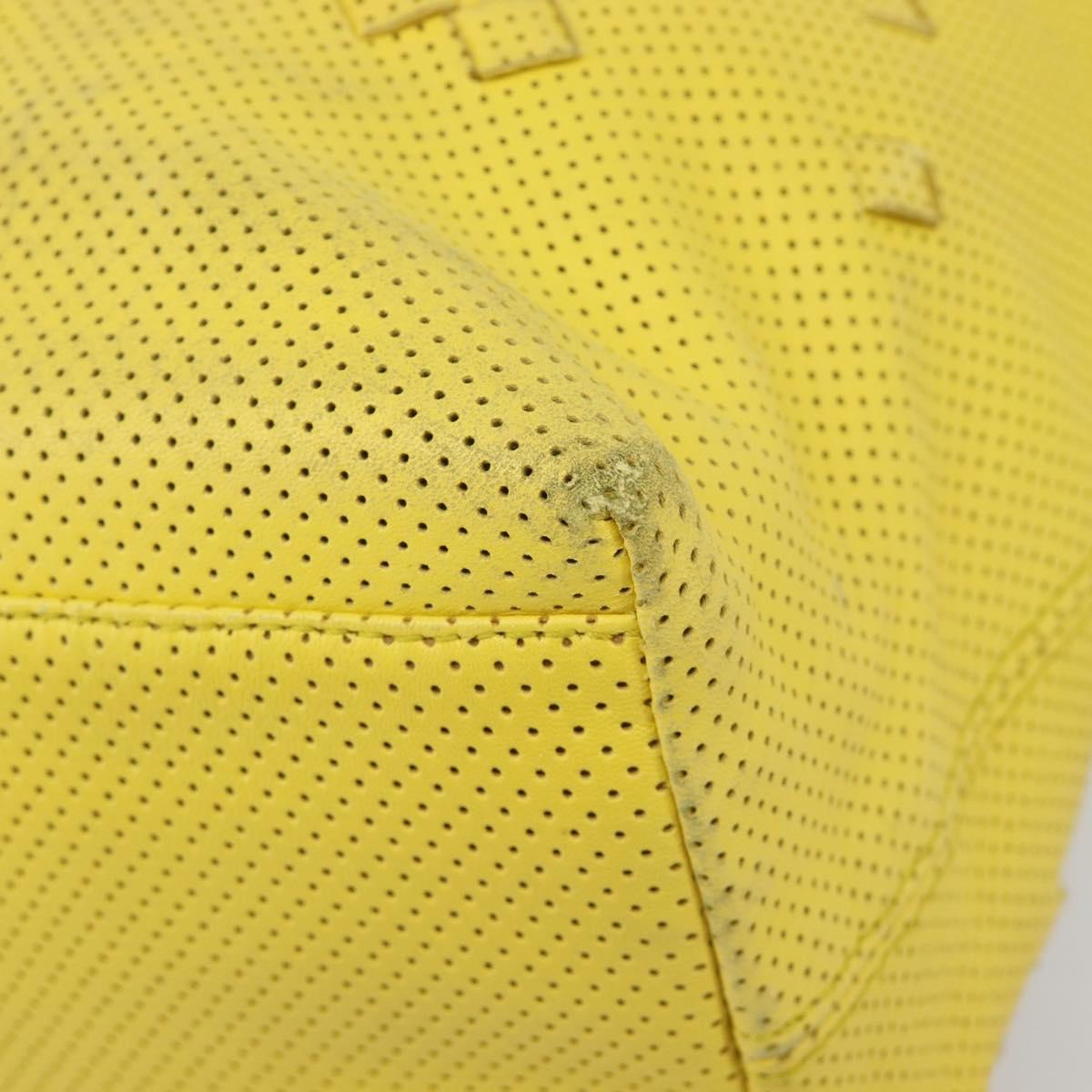 BOTTEGA VENETA INTRECCIATO Hand Bag Leather outlet Yellow 131673 Auth 200524