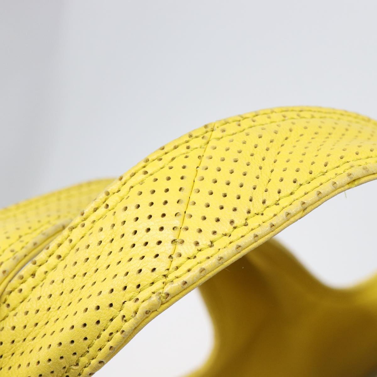 BOTTEGA VENETA INTRECCIATO Hand Bag Leather outlet Yellow 131673 Auth 200524