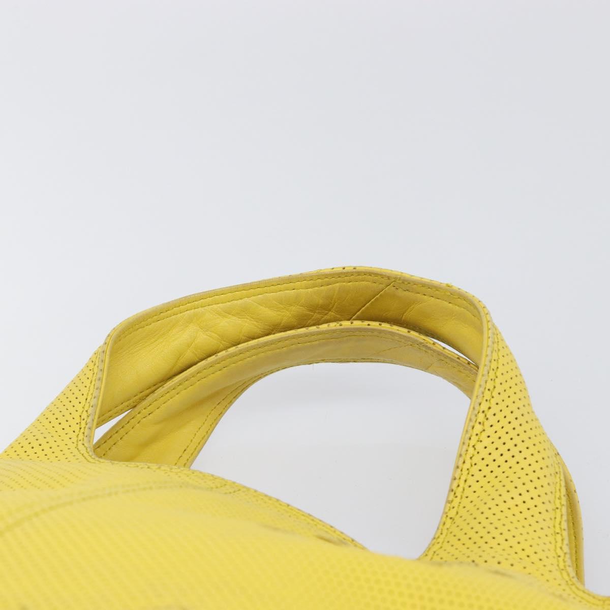 BOTTEGA VENETA INTRECCIATO Hand Bag Leather outlet Yellow 131673 Auth 200524