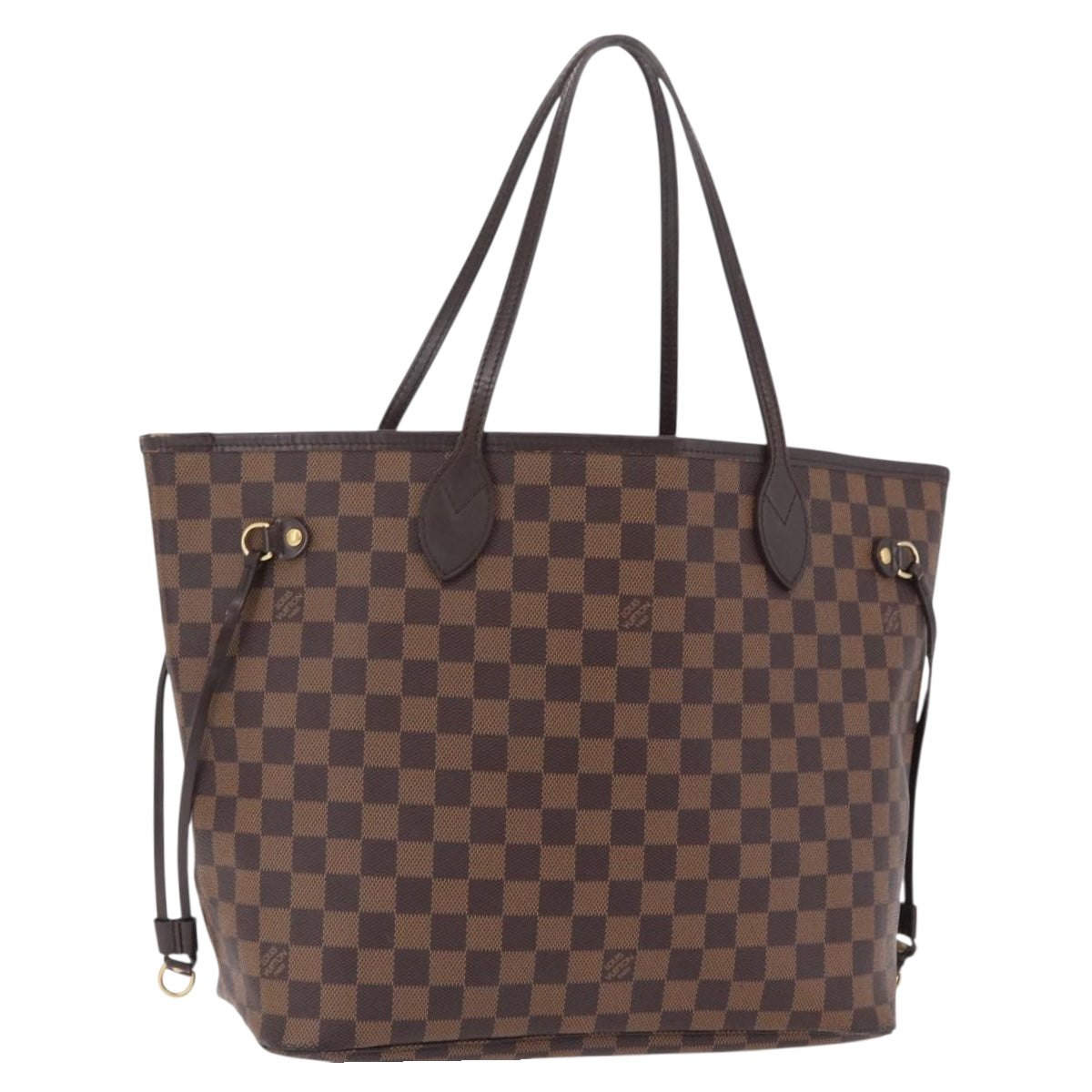 LOUIS VUITTON Damier Ebene Neverfull MM Tote Bag N51105 LV Auth 200534A