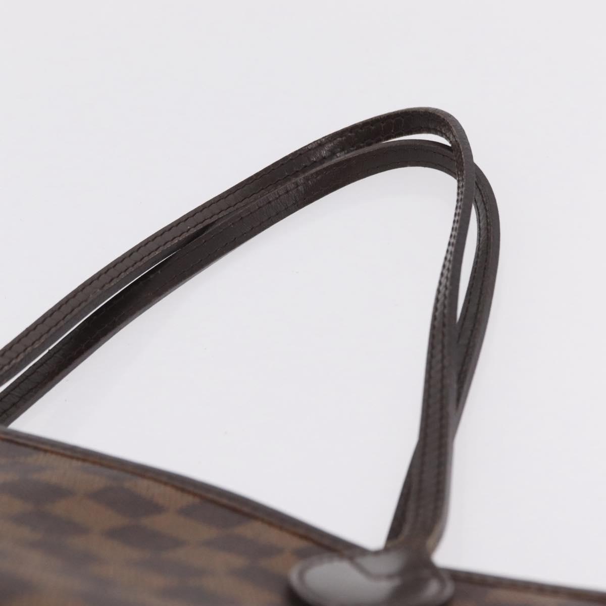 LOUIS VUITTON Damier Ebene Neverfull MM Tote Bag N51105 LV Auth 200534A