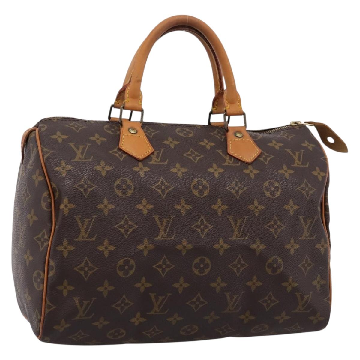 LOUIS VUITTON Monogram Speedy 30 Hand Bag M41526 LV Auth 200536V