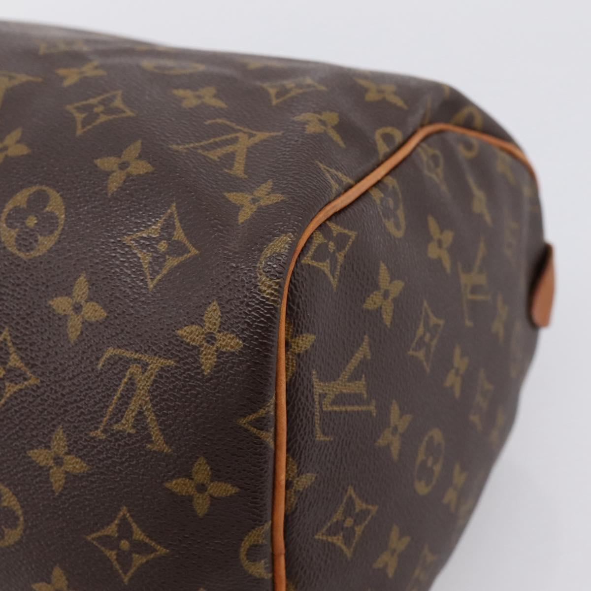 LOUIS VUITTON Monogram Speedy 30 Hand Bag M41526 LV Auth 200536V