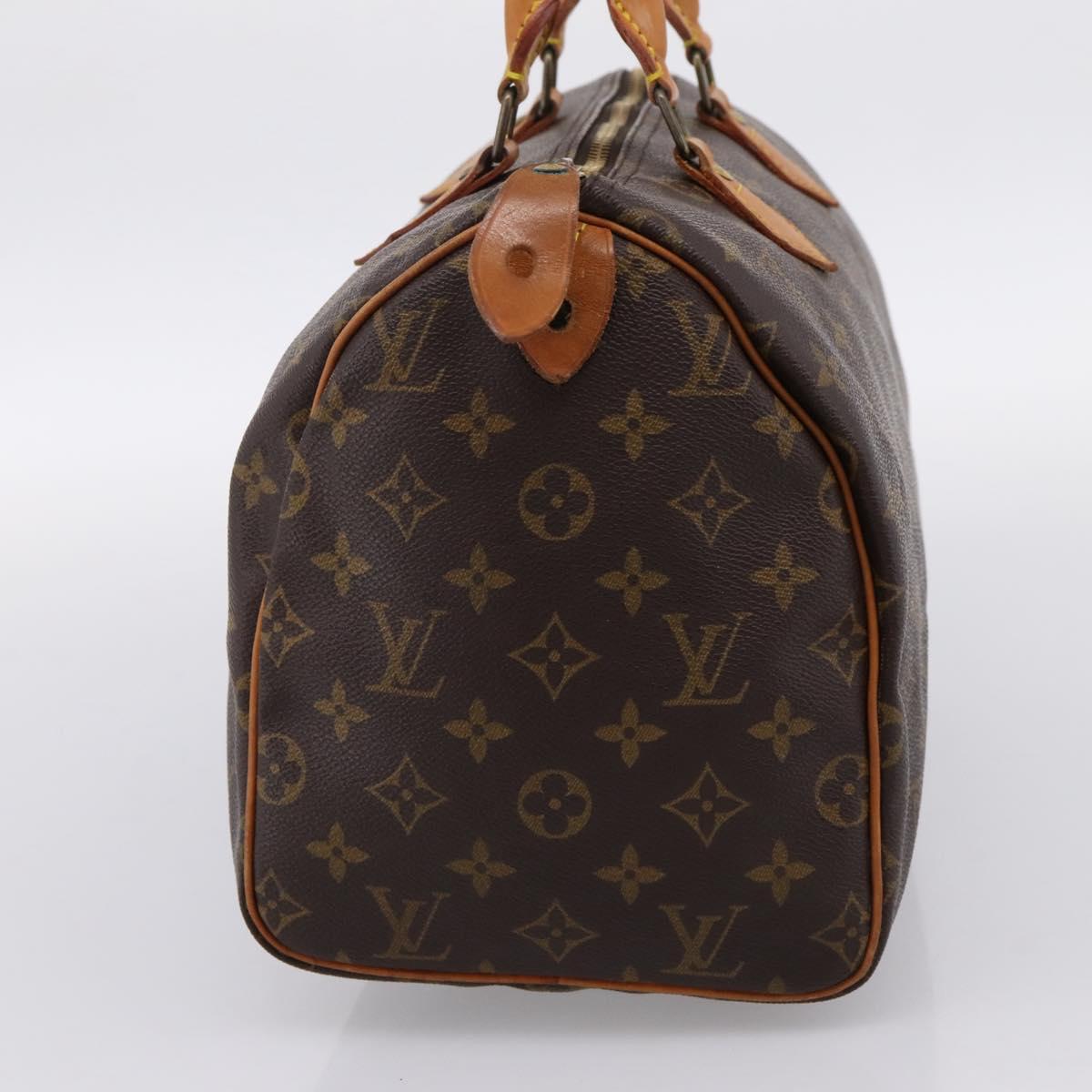 LOUIS VUITTON Monogram Speedy 30 Hand Bag M41526 LV Auth 200536V