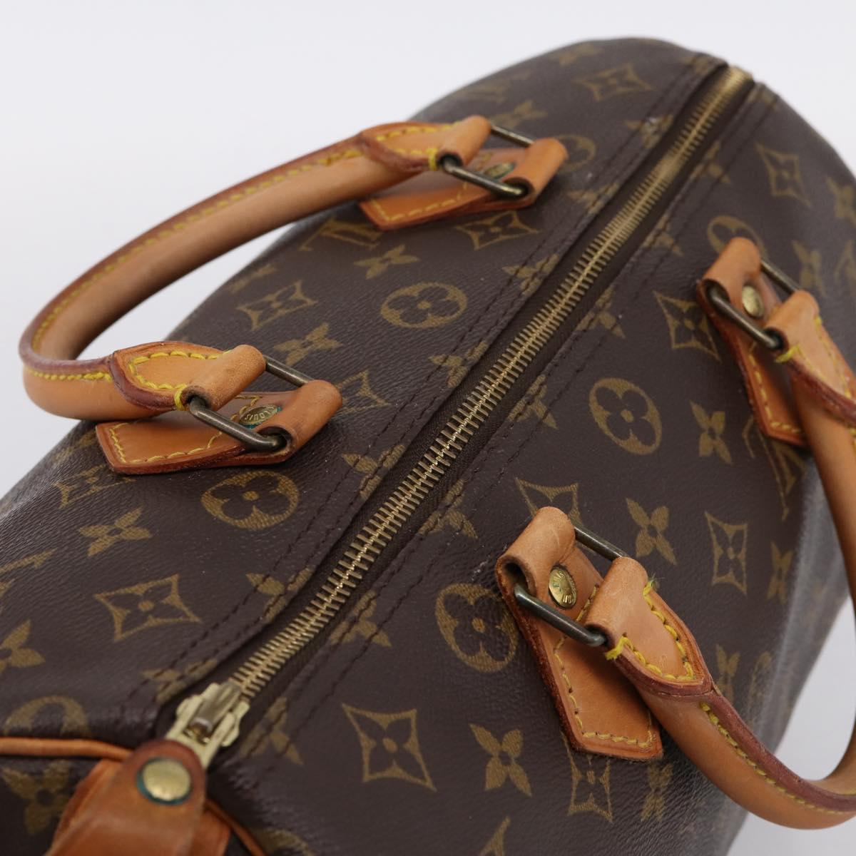LOUIS VUITTON Monogram Speedy 30 Hand Bag M41526 LV Auth 200536V