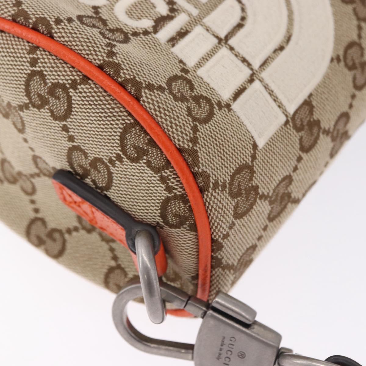 GUCCI GG Canvas Bag THE NORTH FACE Collaboration Beige 679760 Auth 200541V