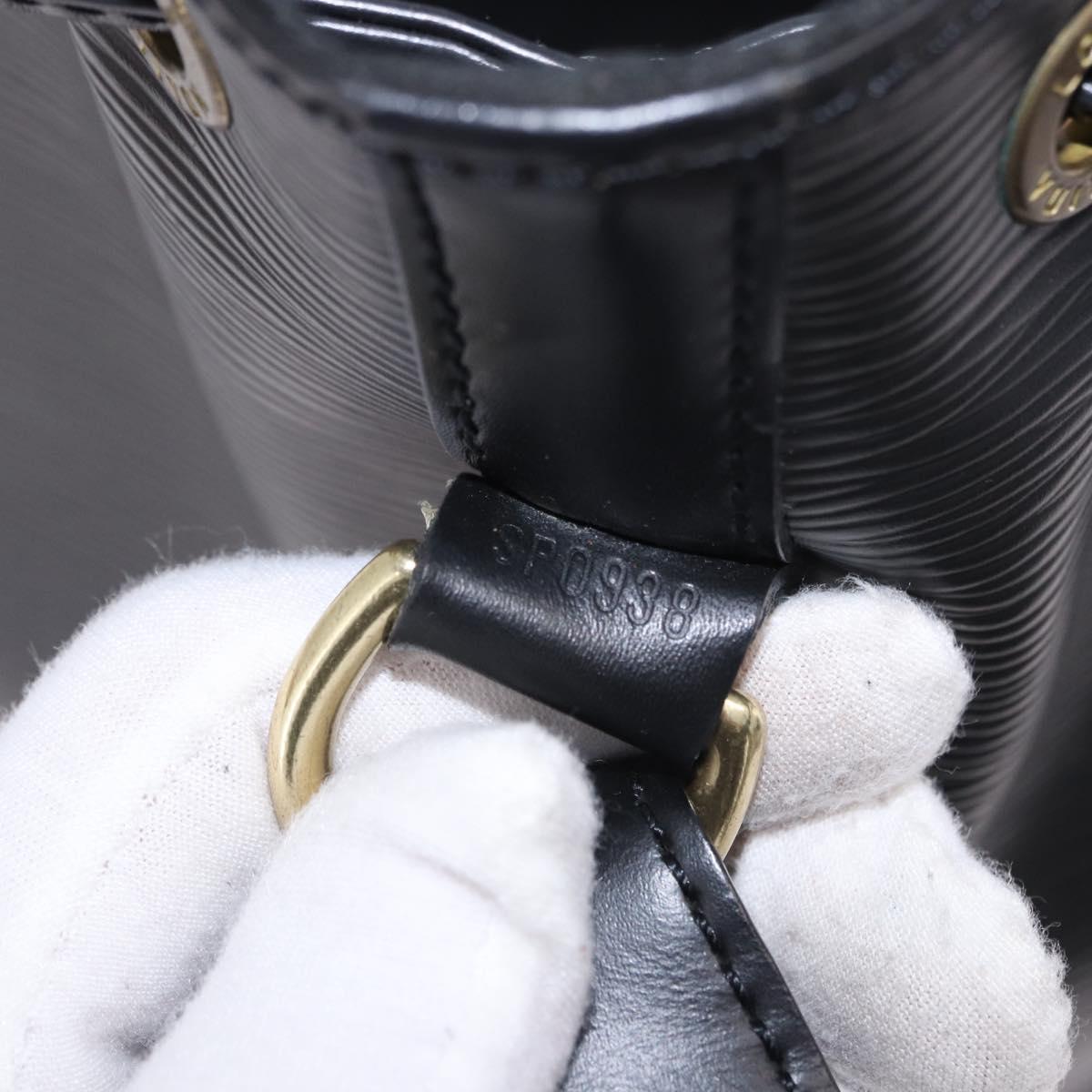 LOUIS VUITTON Epi Petit Noe Shoulder Bag Black M44102 LV Auth 200543V