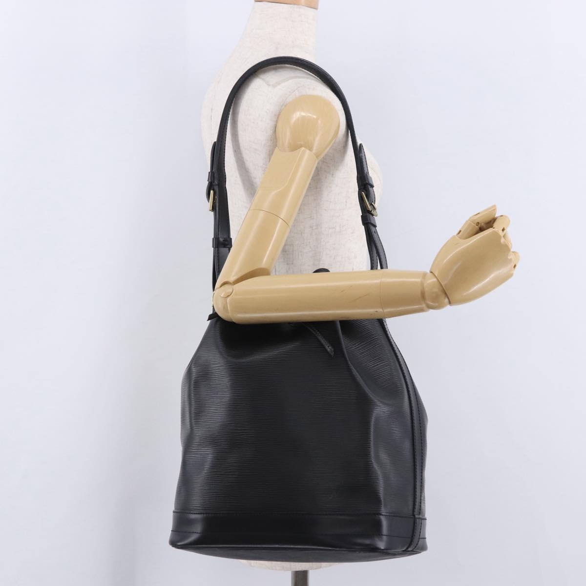 LOUIS VUITTON Epi Petit Noe Shoulder Bag Black M44102 LV Auth 200543V