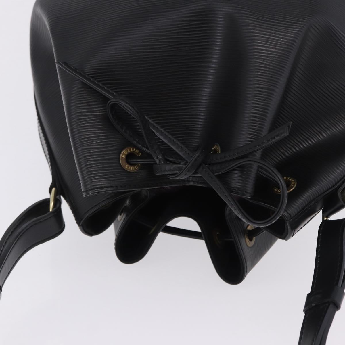 LOUIS VUITTON Epi Petit Noe Shoulder Bag Black M44102 LV Auth 200543V
