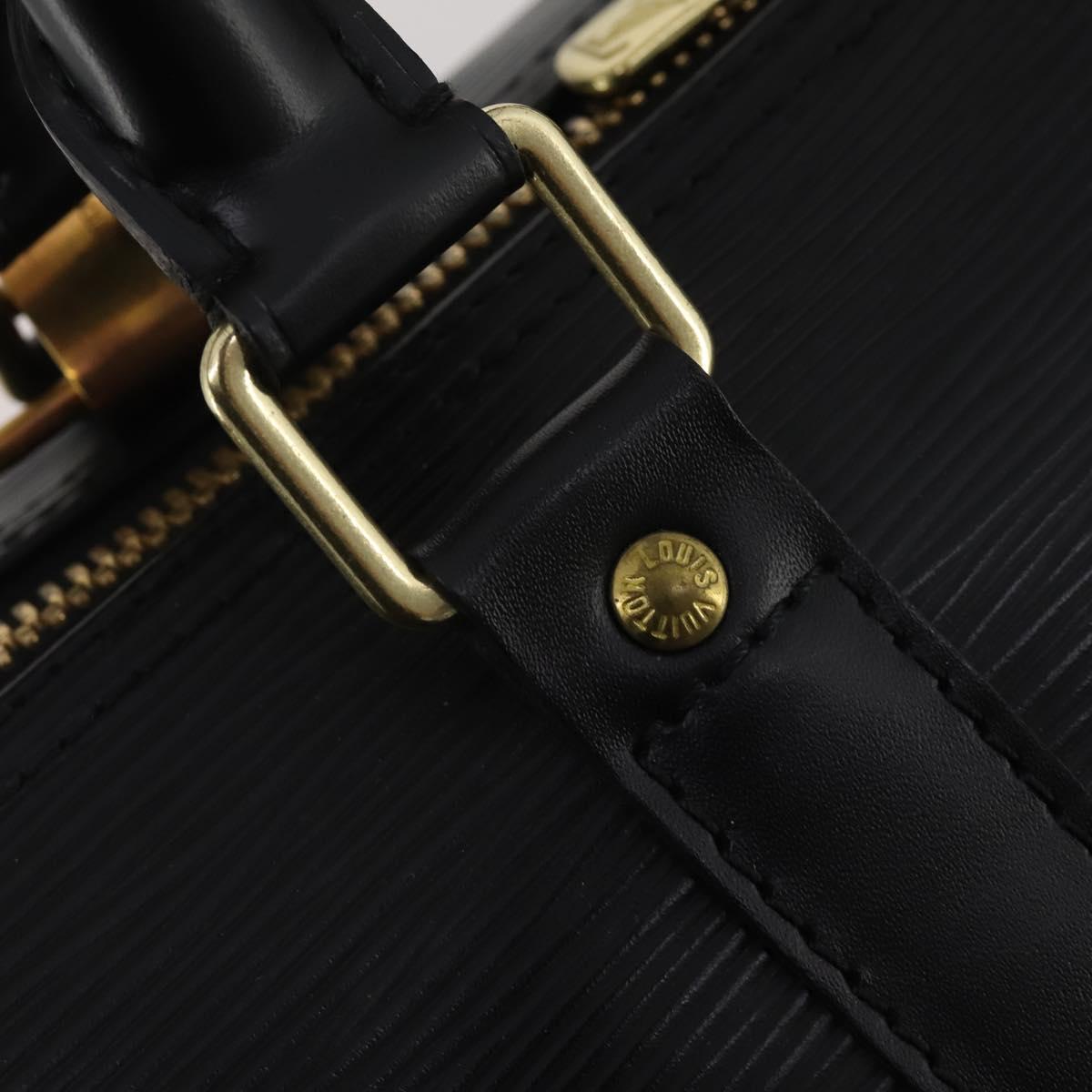 LOUIS VUITTON Epi Keepall 45 Boston Bag Black M42972 LV Auth 200550SAV