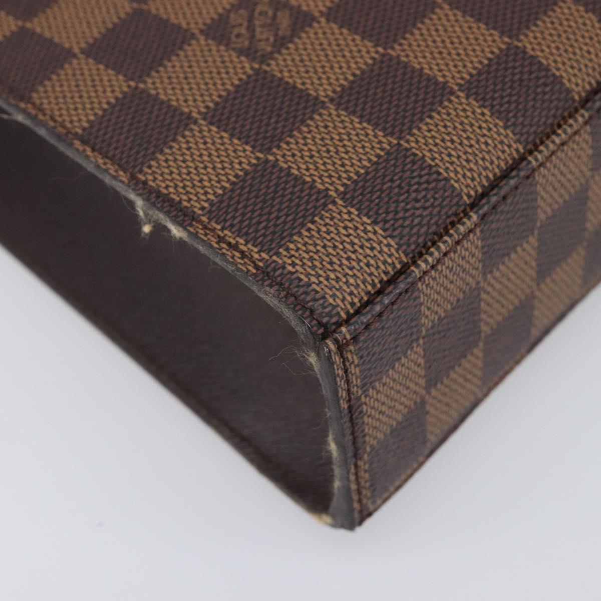 LOUIS VUITTON Damier Ebene Malesherbes Hand Bag N51379 LV Auth 200557V