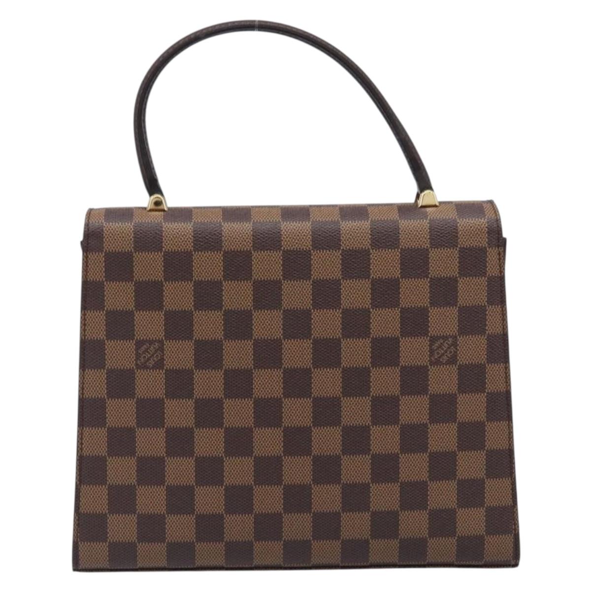 LOUIS VUITTON Damier Ebene Malesherbes Hand Bag N51379 LV Auth 200557V