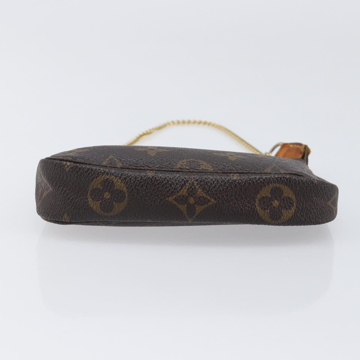 LOUIS VUITTON Monogram Mini Pochette Accessoires Pouch N41667 LV Auth 200566A