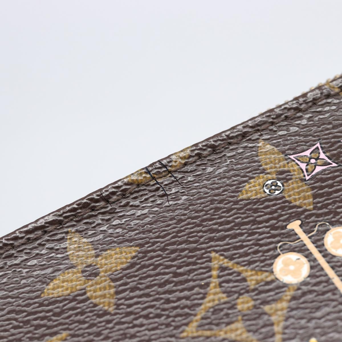 LOUIS VUITTON Monogram Vivienne Mini Pochette Accessoires M68489 LV Auth 200569A