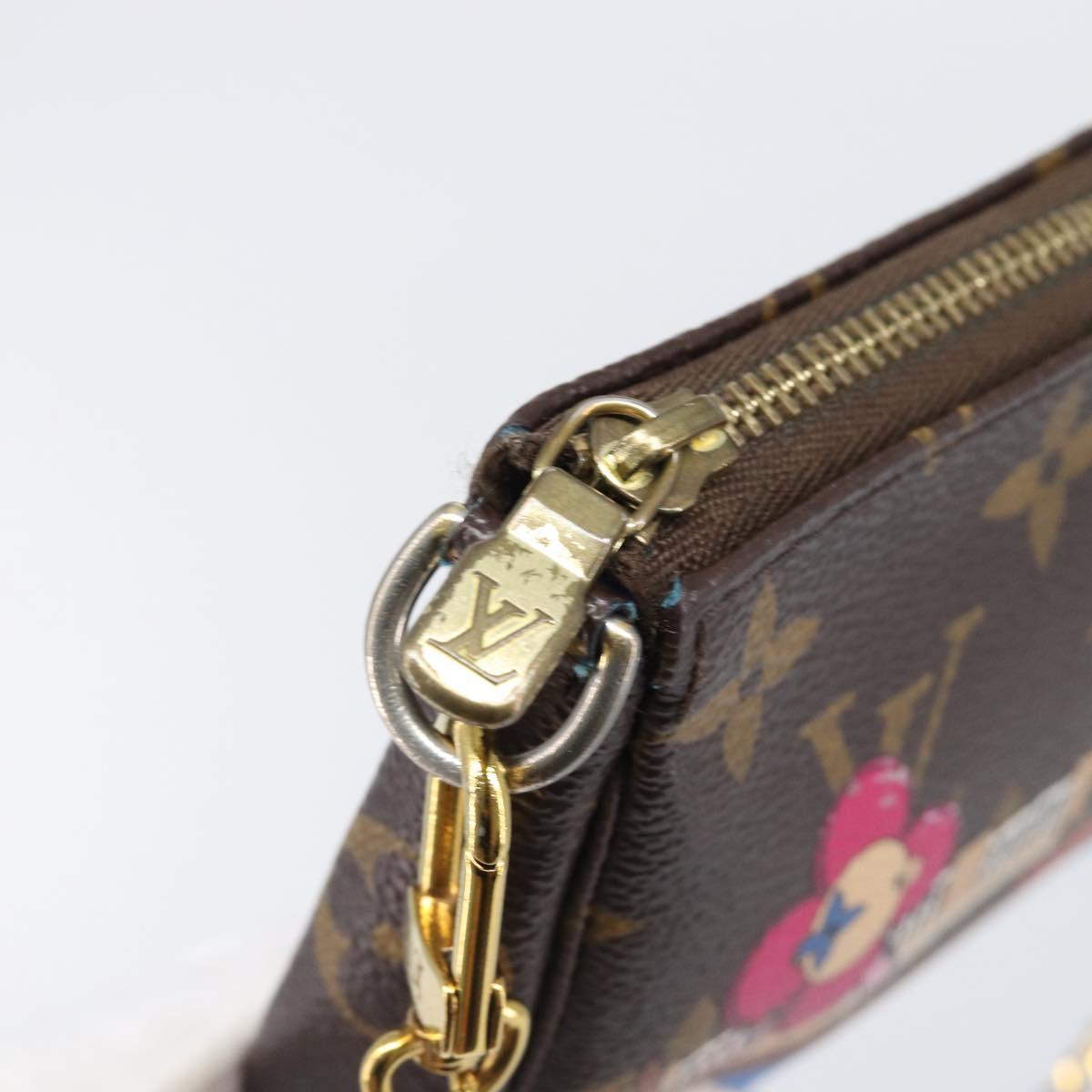 LOUIS VUITTON Monogram Vivienne Mini Pochette Accessoires M68489 LV Auth 200569A