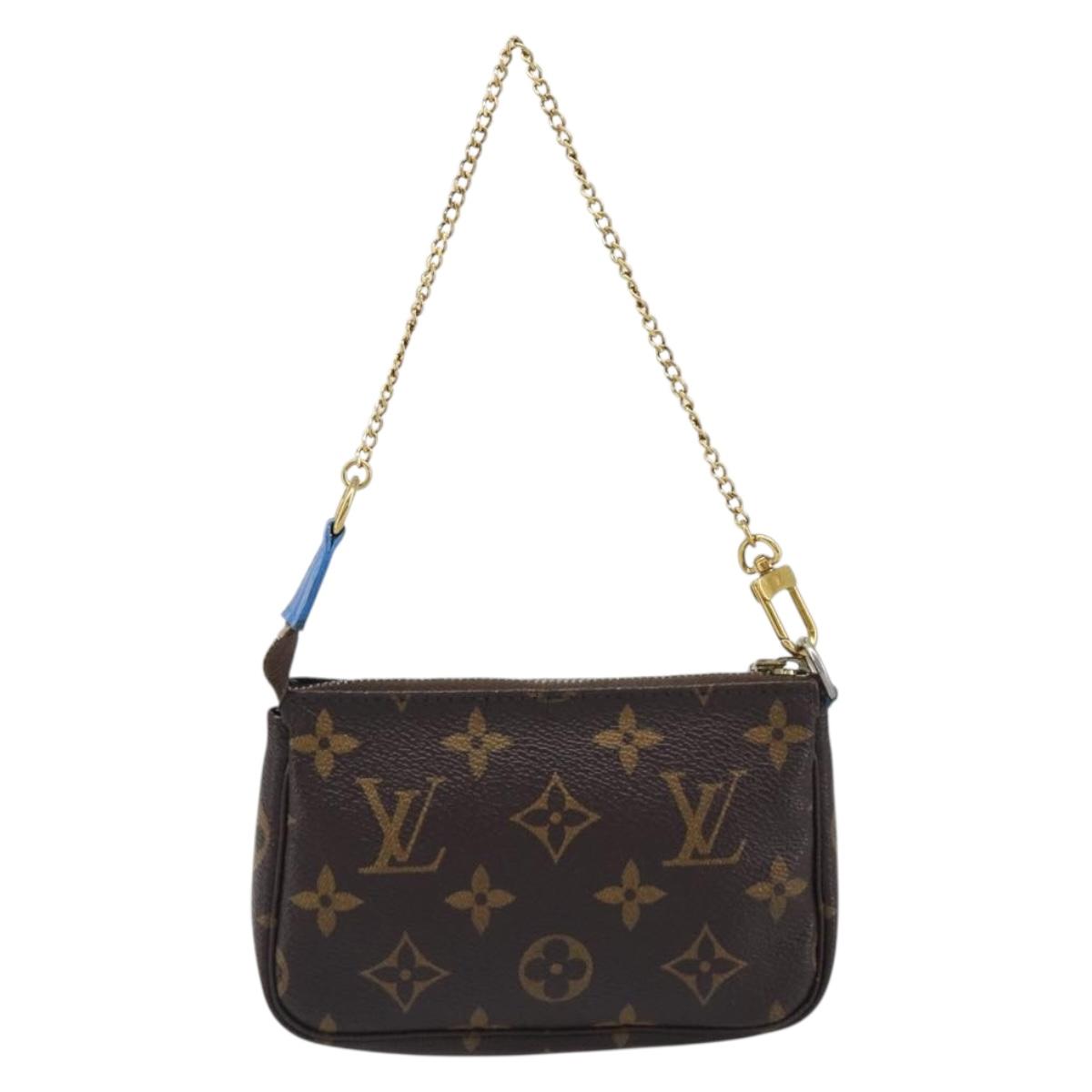 LOUIS VUITTON Monogram Vivienne Mini Pochette Accessoires M68489 LV Auth 200569A