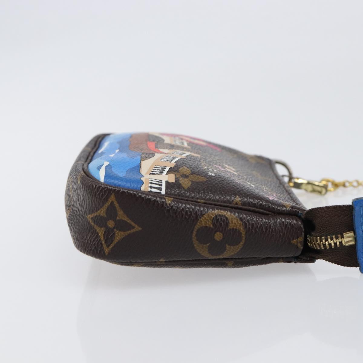 LOUIS VUITTON Monogram Vivienne Mini Pochette Accessoires M68489 LV Auth 200569A