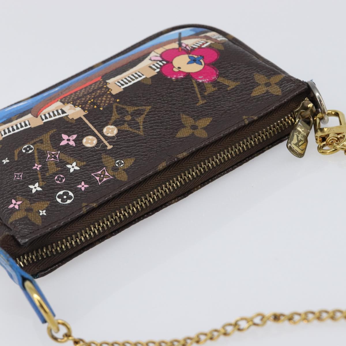 LOUIS VUITTON Monogram Vivienne Mini Pochette Accessoires M68489 LV Auth 200569A