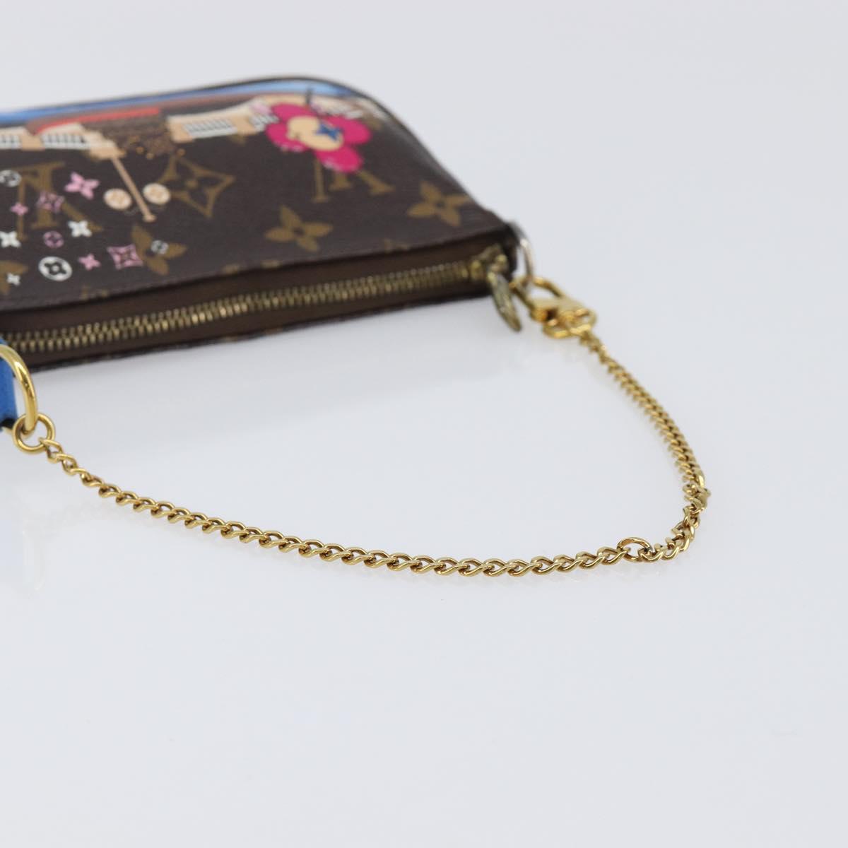 LOUIS VUITTON Monogram Vivienne Mini Pochette Accessoires M68489 LV Auth 200569A