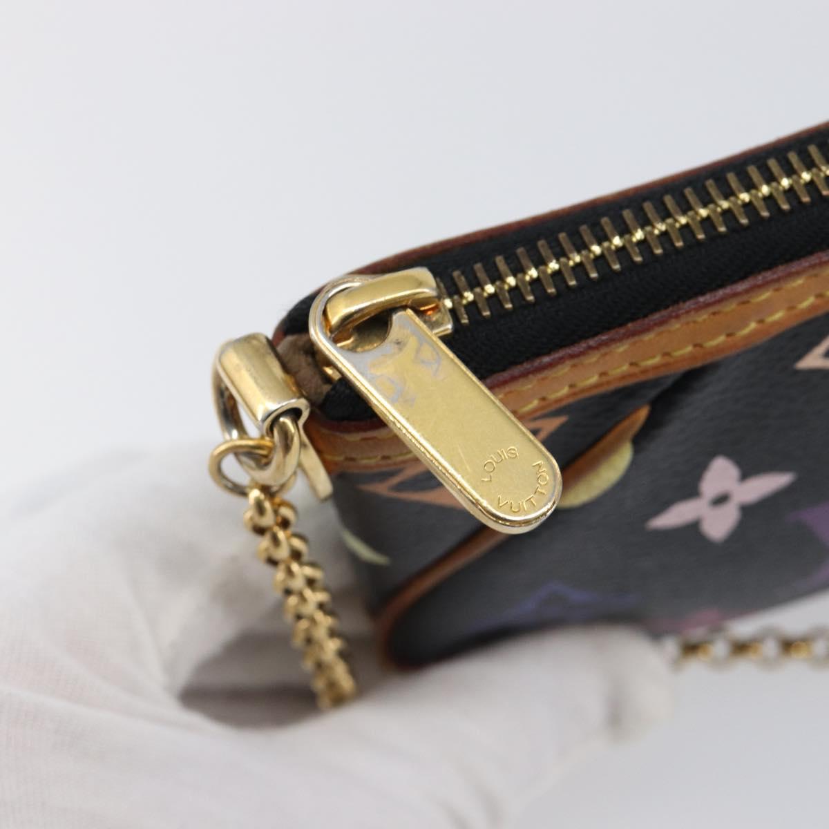 LOUIS VUITTON Monogram Multicolor Pochette Mila MM Black M60097 LV Auth 200570V