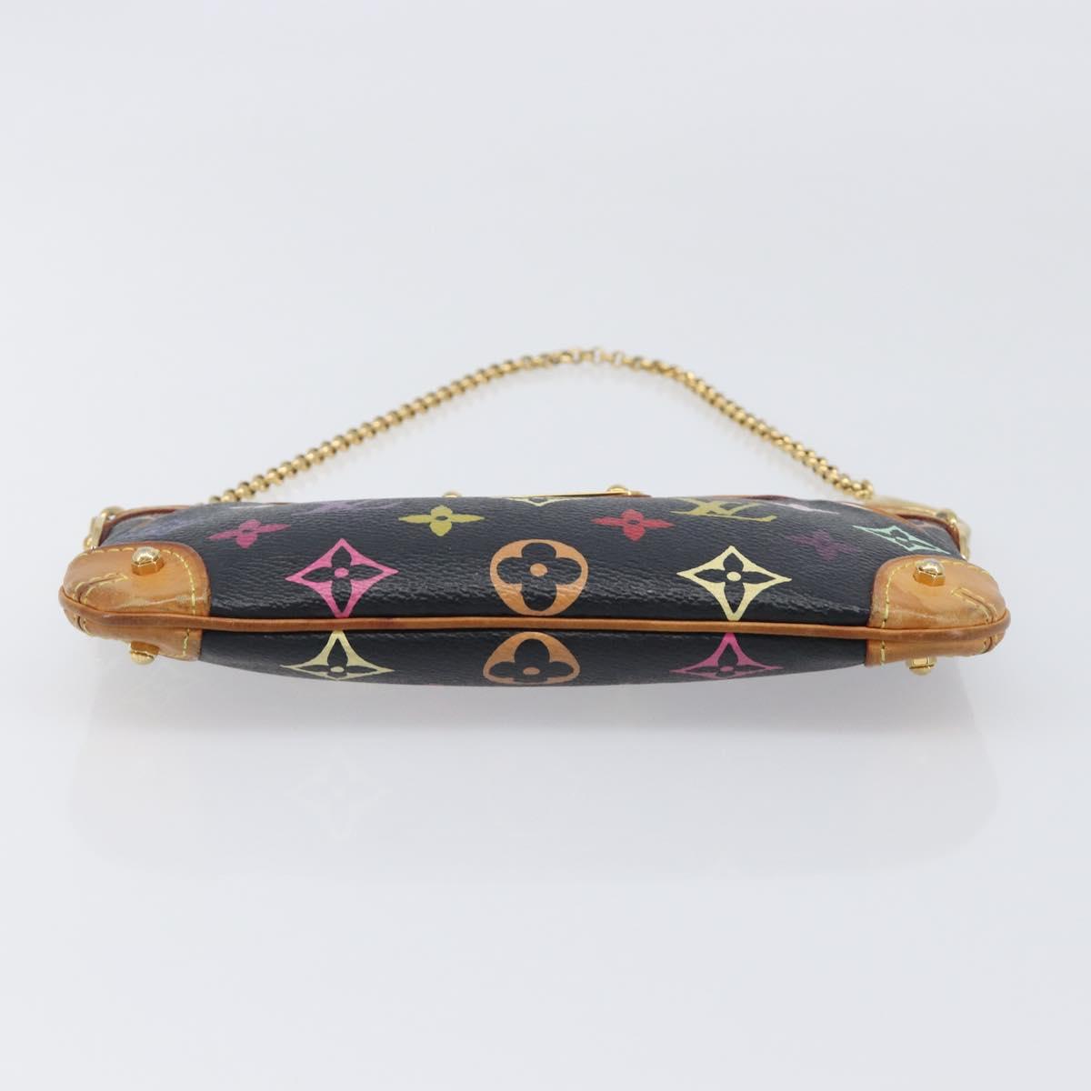 LOUIS VUITTON Monogram Multicolor Pochette Mila MM Black M60097 LV Auth 200570V