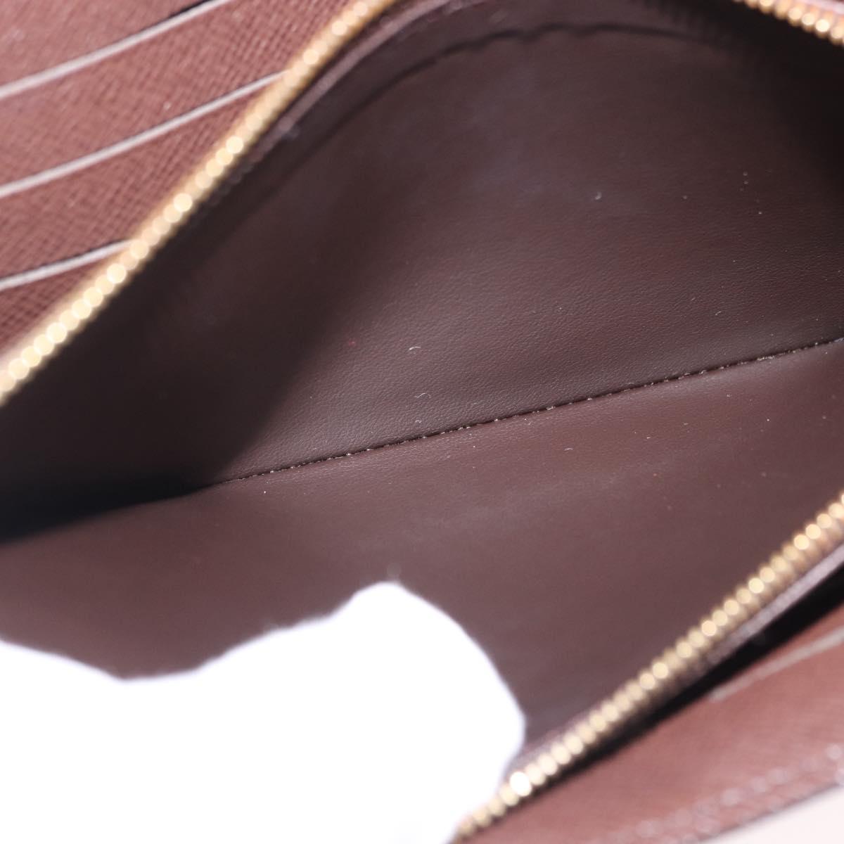 LOUIS VUITTON Damier Ebene Portefeuille Sarah Long Wallet N63209 LV Auth 200571M