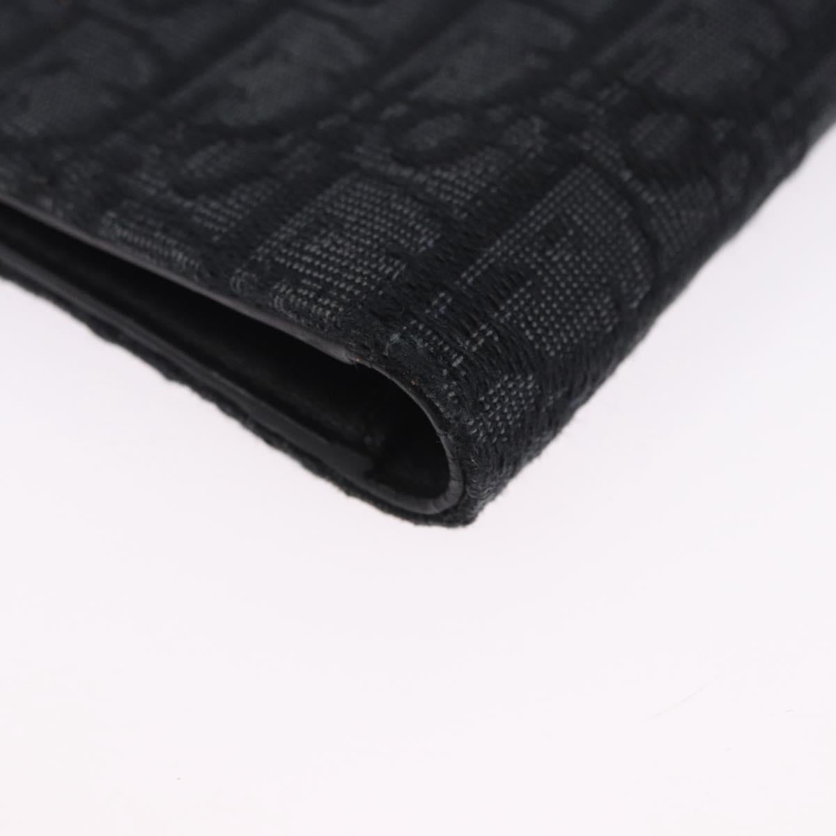 Christian Dior Trotter Canvas Oblique Passport Case Navy Auth 200572M