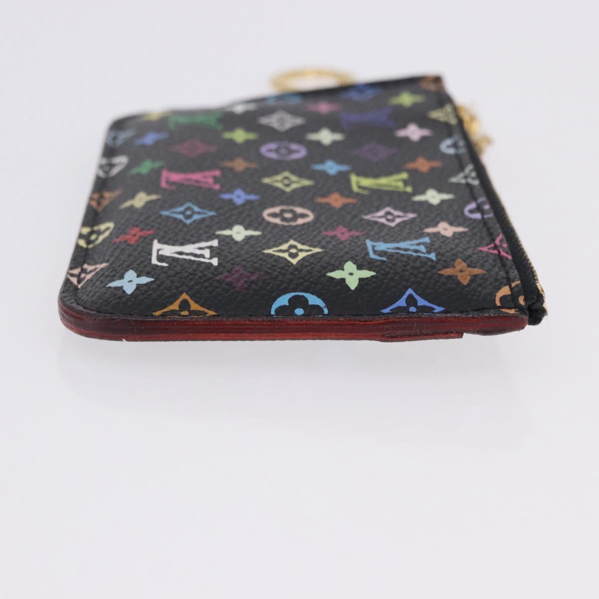 LOUIS VUITTON Monogram Multicolor Pochette Cles NM Black M60279 LV Auth 200573M