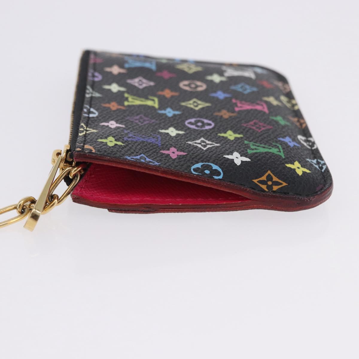 LOUIS VUITTON Monogram Multicolor Pochette Cles NM Black M60279 LV Auth 200573M