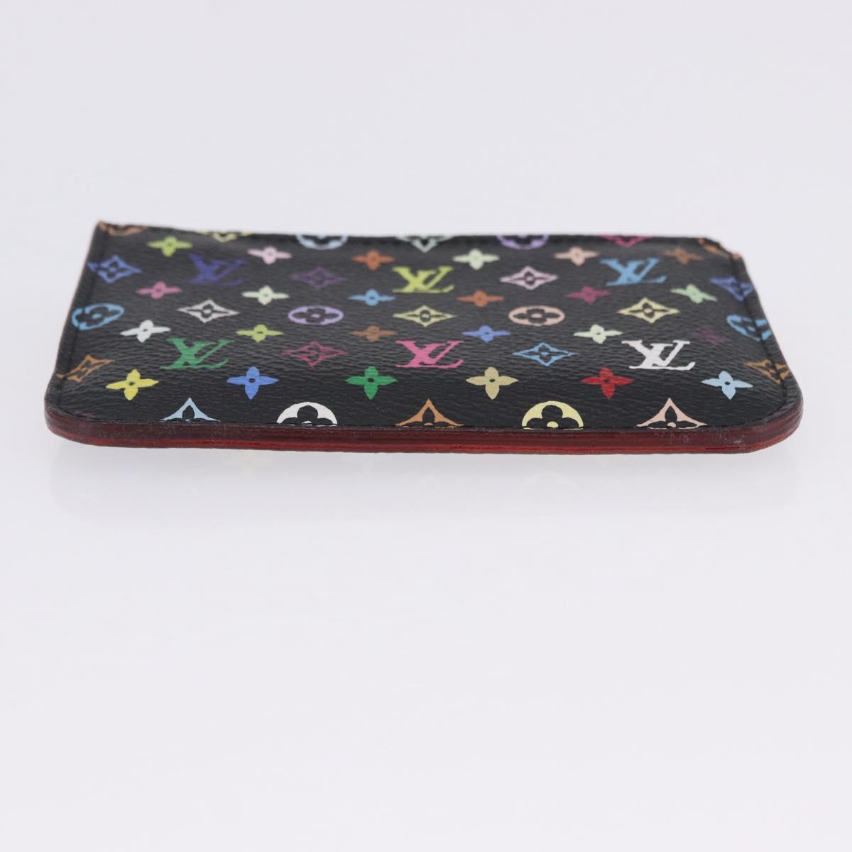 LOUIS VUITTON Monogram Multicolor Pochette Cles NM Black M60279 LV Auth 200573M
