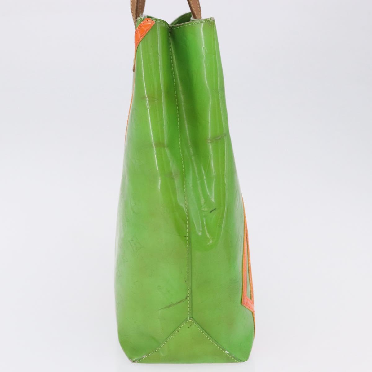 LOUIS VUITTON Monogram Vernis Fluo Reade MM Hand Bag Veil M91901 LV Auth 200640