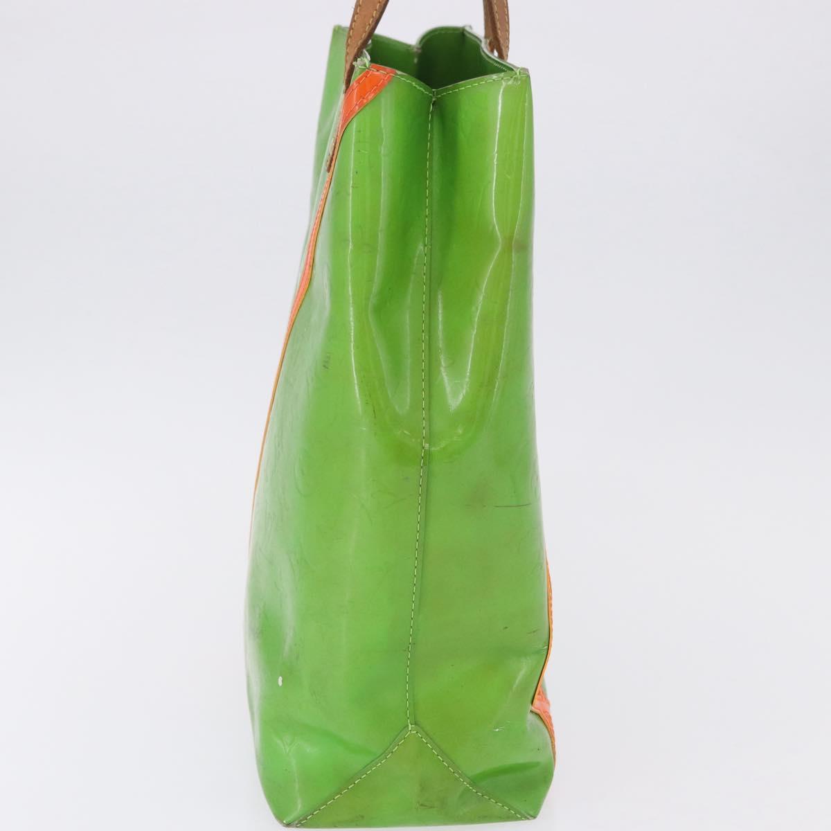 LOUIS VUITTON Monogram Vernis Fluo Reade MM Hand Bag Veil M91901 LV Auth 200640