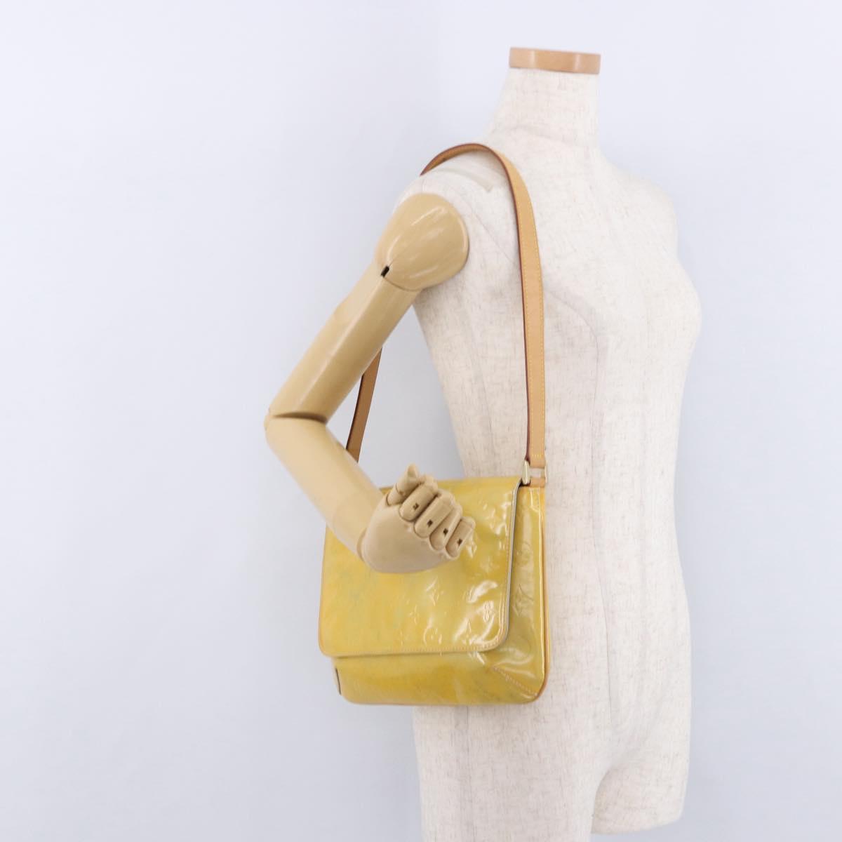LOUIS VUITTON Monogram Vernis Thompson Street Bag Gris M91008 LV Auth 200645