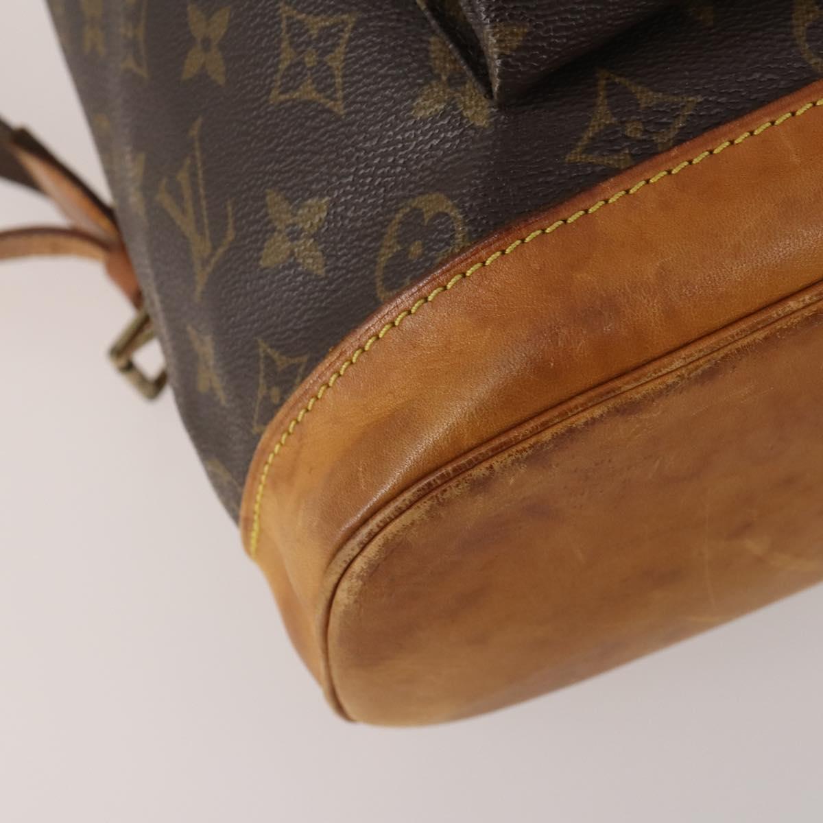 LOUIS VUITTON Monogram Montsouris GM Backpack M51135 LV Auth 200651A