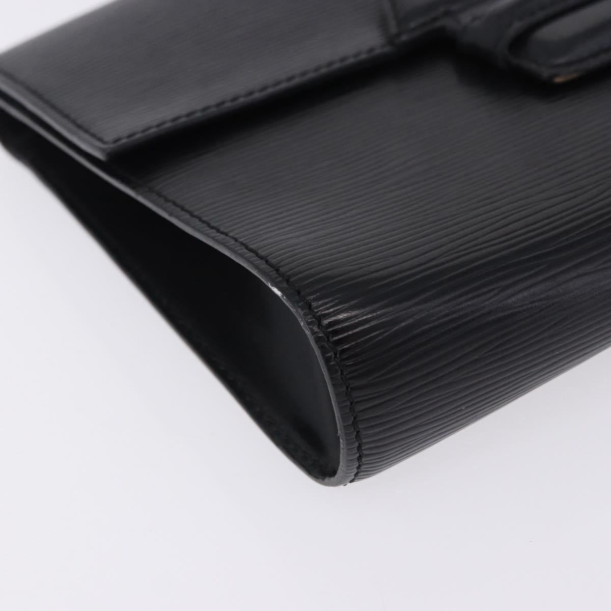 LOUIS VUITTON Epi Chaillot Clutch Bag Black M52542 LV Auth 200655