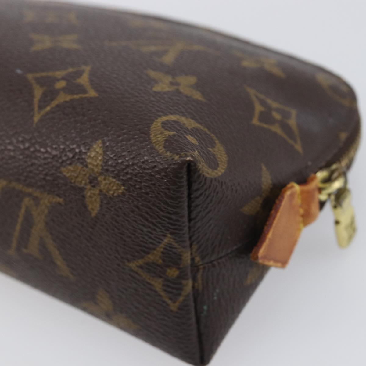 LOUIS VUITTON Monogram Pochette Cosmetic PM Cosmetic Pouch M47515 LV Auth 200659