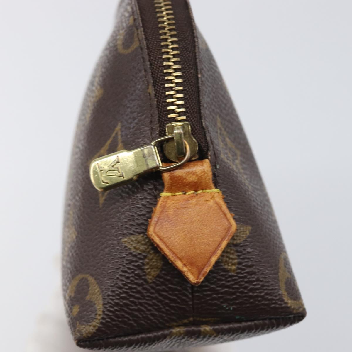LOUIS VUITTON Monogram Pochette Cosmetic PM Cosmetic Pouch M47515 LV Auth 200659