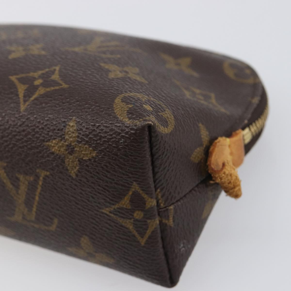LOUIS VUITTON Monogram Pochette Cosmetic PM Cosmetic Pouch M47515 LV Auth 200659