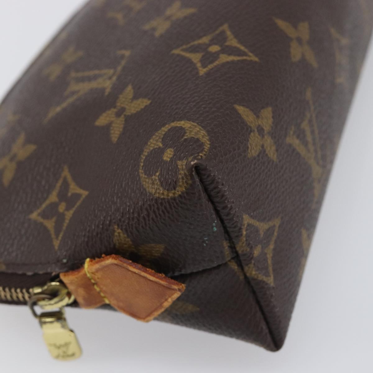 LOUIS VUITTON Monogram Pochette Cosmetic PM Cosmetic Pouch M47515 LV Auth 200659