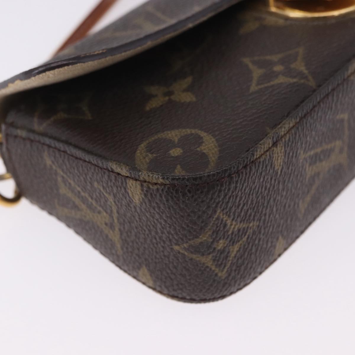 LOUIS VUITTON Monogram Pochette Lagoon Glasses Case M60008 LV Auth 200660A