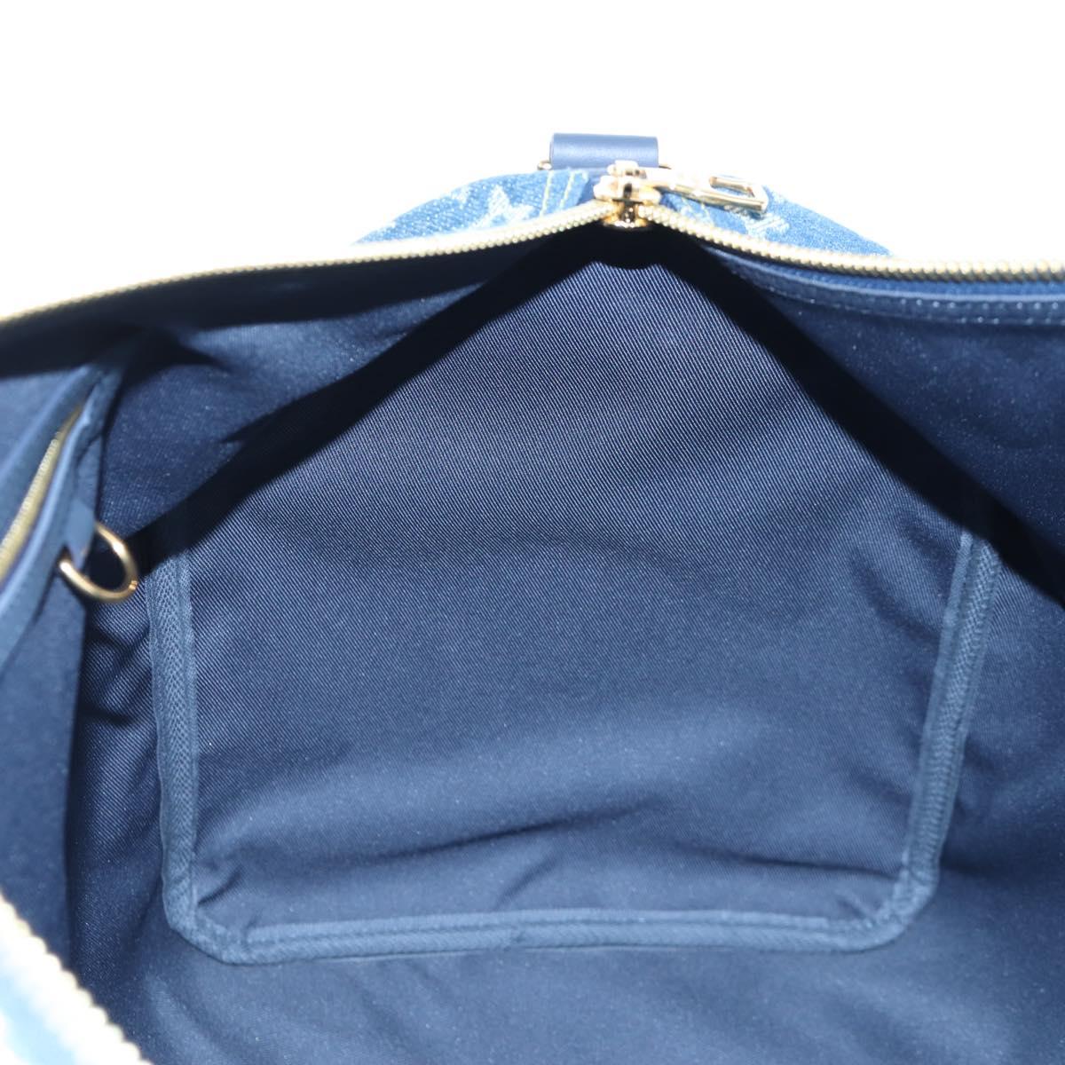 LOUIS VUITTON Denim Squared NIGO Keepall Bandouliere 50 M45975 Auth 200664SM