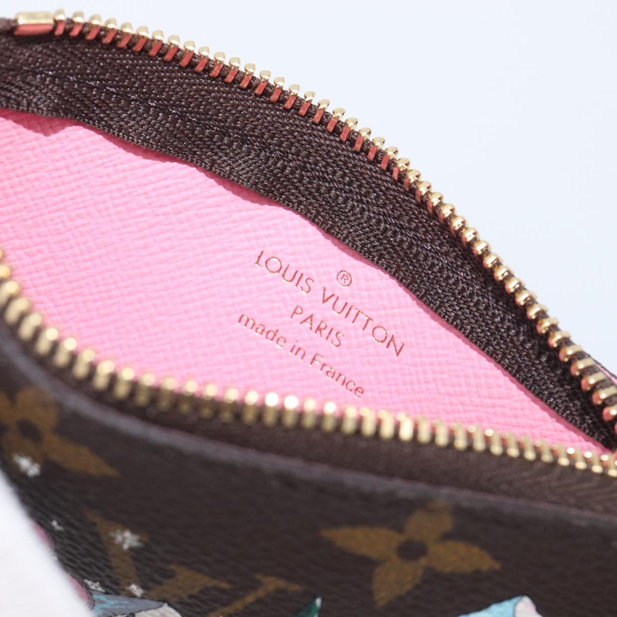 LOUIS VUITTON Monogram Vivienne Ice Skating Pochette Cles M82620 LV Auth 200665M