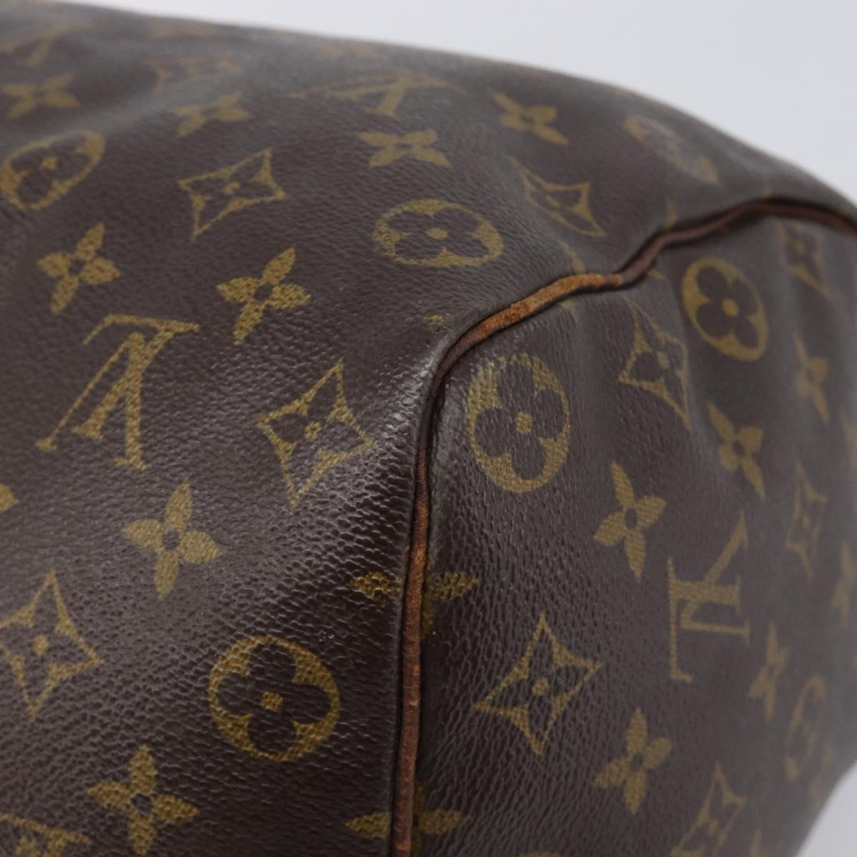LOUIS VUITTON Monogram Speedy 35 Hand Bag M41524 LV Auth 200670