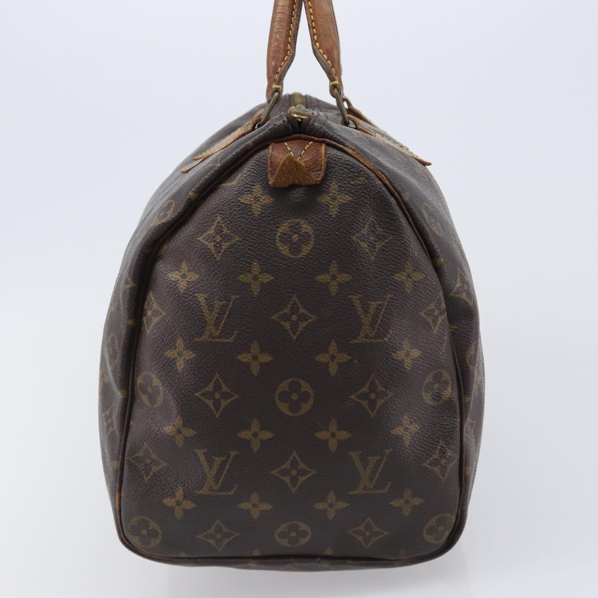 LOUIS VUITTON Monogram Speedy 35 Hand Bag M41524 LV Auth 200670